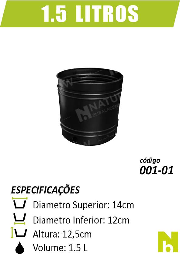 Pote 1,5 Litros